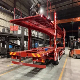 Car Carrier Transport Semi Truck Trailer