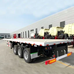 
										3 Axle 40 Ft Flatbed Trailer full									