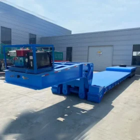 3/4 axle Gooseneck Detachable Low Bed Semi Trailer