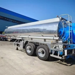 
										aluminum tanker Semi Trailer full									
