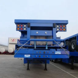 
										Flatbed container semi trailer  full									