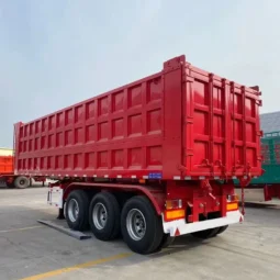 
										3 Axle dump semi trailer full									