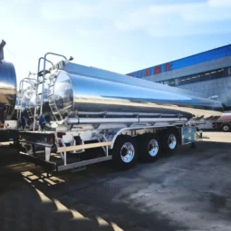 
										aluminum tanker Semi Trailer full									
