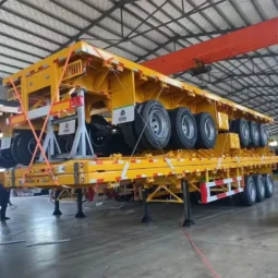 
										Flatbed semi trailer full									