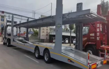 Car Carrier Transport Semi Truck Trailer