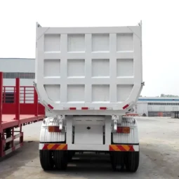 
										Tri Axle End Dump Trailer full									