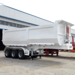 
										Tri Axle End Dump Trailer full									